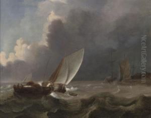 Setting Out From The Dutch Coast On A Breezy Day
