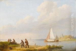 Fishing By The Riverbank