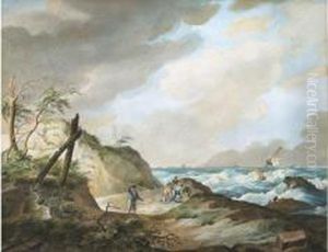 Kustlandschap Met Schipbreuk