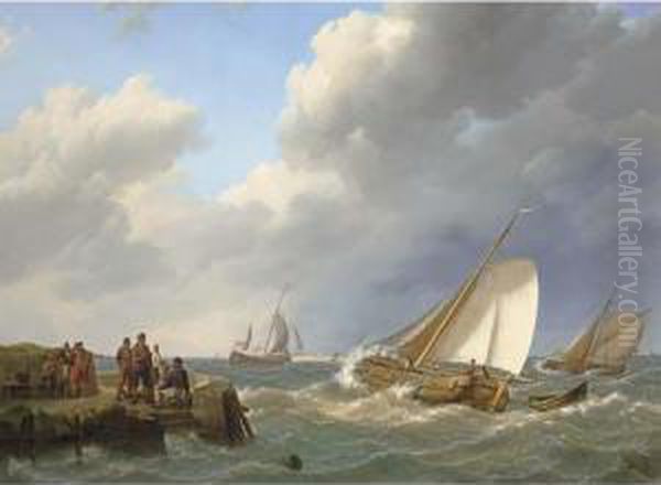 Shipping Off The Coast, Zeeland - view 1
