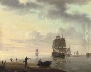 Men-o'war And Other Shipping