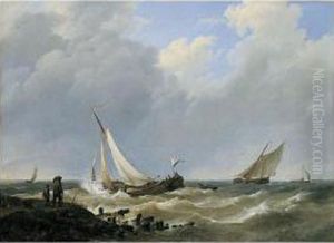 Boats In Stormy Seas