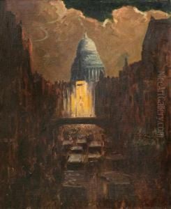 Saint Paul's From Ludgate Hill by Stephen Robert Koekkoek