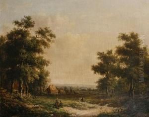 A Rest By The Path by Willem Koekkoek