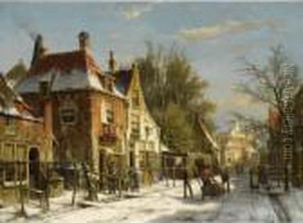 A Townscene In Winter - view 1