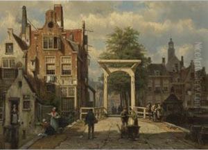 Busy Street by Willem Koekkoek
