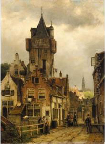 A Street Scene In Amsterdam - view 1