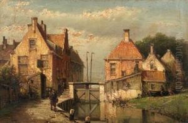 View Of The Sluice In Spaarndam - view 1