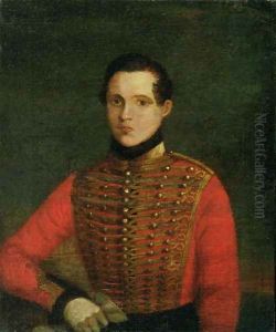 Portrait of the Poet Michail Lermontov, 1830s by A. Chelyshev