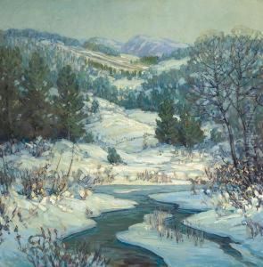 Stream In Winter by Walter Koeniger