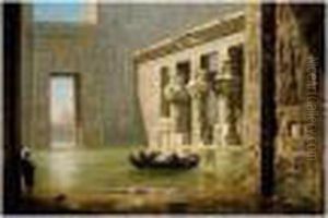 View Inside The Temple Of Philae, Egypt