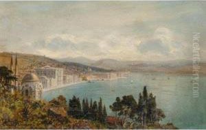 View Of The Dolmabahce Palace, Constantinople