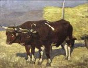 Oxen Team by William Henry Dethlef Koerner
