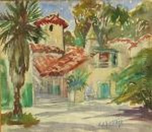 The Ambush; Also Two Watercolors By Different Hands (group Of 3)