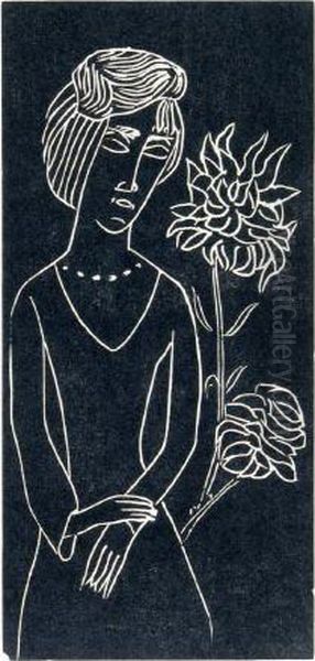 Madchen Mit Chrysantheme - view 1