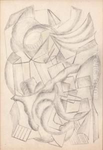 Nature Morte Cubo-futuriste, Vers 1920 by Nina Osipovna Kogan