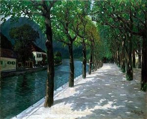 Vienne, Les Quais Au Bord Du Danube by Jakob Koganowsky