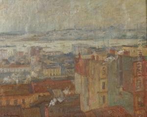 View Of Constantinople From Peran by Lykourgos Lic Kogevinas /