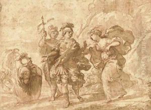 Rinaldo bids farewell to Armida by Domenico Maria Canuti