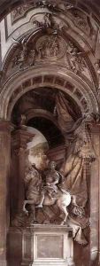 Equestrian statue of Charlemagne 2 by Agostino Cornacchini
