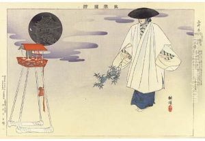 Illustrations Of Noh Plays by Tsukioka Kogyo