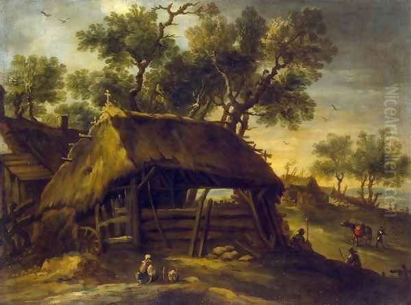 Landscape with Huts - view 1