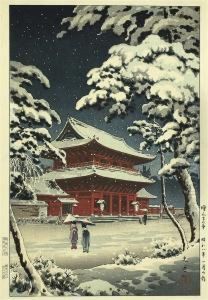 "zojyoji Temple In Snow". Night Scene. Doi Publishing.
