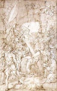 The Road to Calvary by Nicolo Circignani (Pomarancio)