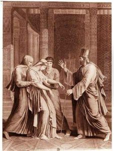 Esther Before Assuerus, illustration from 'Esther' by Antoine Denis Chaudet