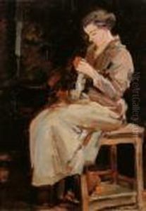 Sitzende Frau by Demeter Koko