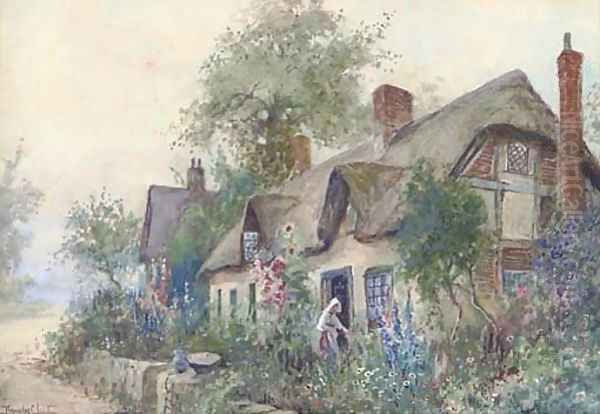 Tending to a cottage garden - view 1
