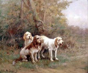 Otterhounds in a Landscape by Martin Coulaud