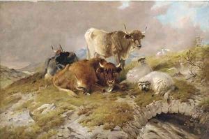 By the burn by Thomas George Cooper