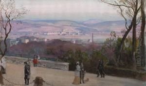 Kassel. Bellevue, Blick Auf Die Aue Vom Generalkommando Aus