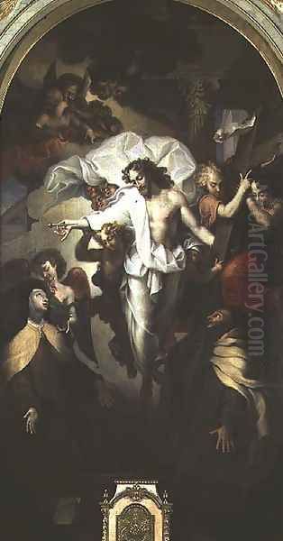 Christ Resurrected between St. Theresa of Avila (1515-82) and St. John of the Cross (1524-91) - view 1