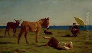 Der Maler Und Sein Modell by Rudolf Koller