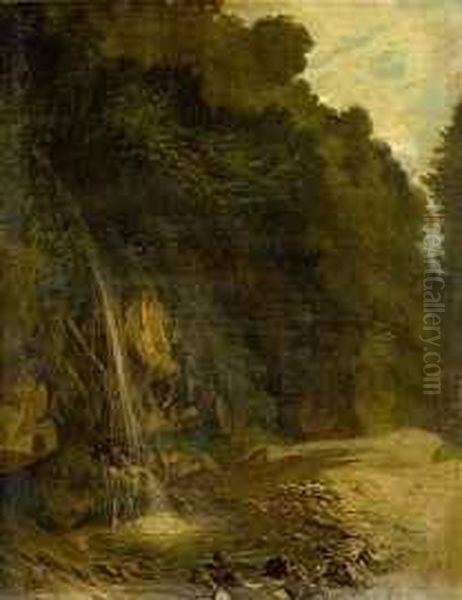 Waldlandschaft Mitwasserfall - view 1