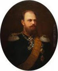 Portrait Of Tsar Alexander Iii. 1882.