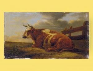 Rechts Unten Signiert:koller, Verso Bezeichnet. 11,5 X 20,4. Rander Und Rahmendefekt by Rudolf Koller