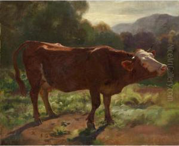 Stehende Kuh In Landschaft, 1858
Standing Cow In Landscape, 1858 - view 1