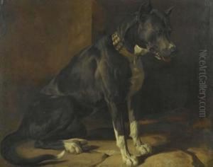 Black Mastiff by Rudolf Koller