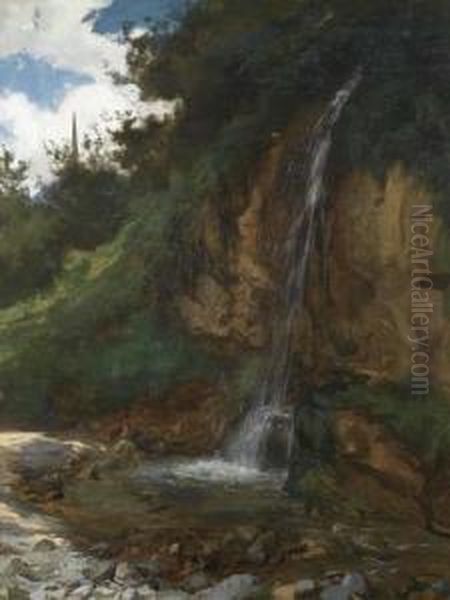 Waterfall. - view 1