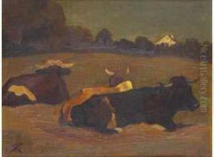 Au Paturage by Rudolf Koller