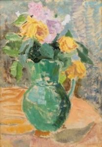 Kru Mit Blumen by Broncia Koller-Pinell