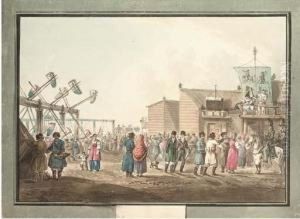 A Russian Country Fair by Carl Ivanovitch Kollmann