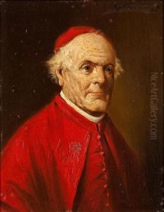 Portrait Eines Kardinals by Lajos Kolozsvary