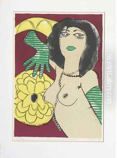La femme aux gants verts - view 1
