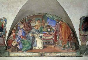 St. Antoninus Drives Away Two False Beggars, lunette, 1613 St. Antoninus Drives Away Two False Beggars, lunette, 1613
