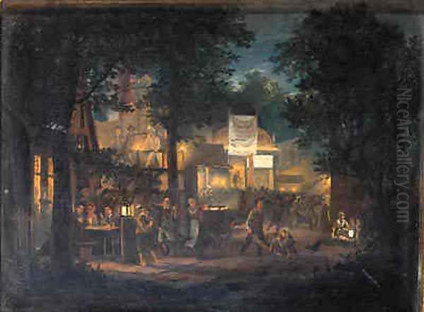 A fair by night - view 1