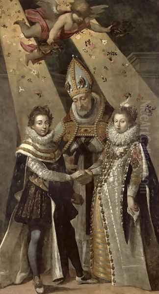 The Marriage of Louis XIII (1601-63) King of France and Navarre and Anne of Austria (1601-66) Infanta of Spain, in 1615 - view 1